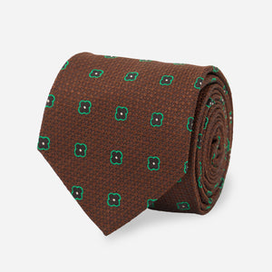 Quadri Geo Brown Tie