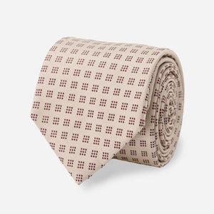 Square Echo Champagne Tie