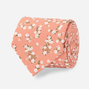 Floral Toss Blush Pink Tie featured image