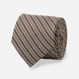 Ladder Stripe Olive Tie