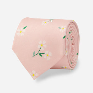 Bikini Sous La Pluie x Tie Bar Fresh Cut Daisies Blush Pink Tie