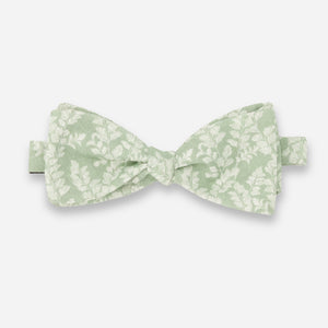 Laura Ashley x Tie Bar Waxham Leaves Sage Green Bow Tie