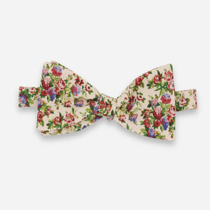 Laura Ashley x Tie Bar Pembrey Floral Light Pink Bow Tie