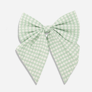 Laura Ashley x Tie Bar Humble Daisy Sage Green Relaxed Bow Tie