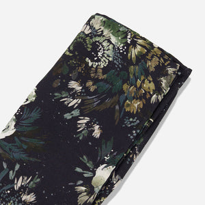 Kelly Ventura x Tie Bar Enchanted Meadow Floral Black Pocket Square alternated image 1