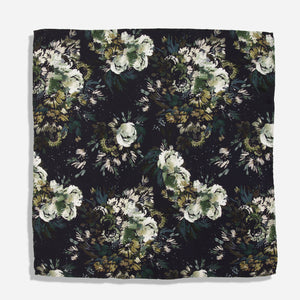 Kelly Ventura x Tie Bar Enchanted Meadow Floral Black Pocket Square alternated image 3