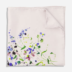 Kelly Ventura x Tie Bar Floral Impression Floral Lavender Pocket Square featured image