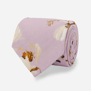 Kelly Ventura x Tie Bar Petal Palette Floral Lavender Tie