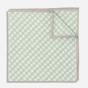 Laura Ashley x Tie Bar Humble Daisy Sage Green Pocket Square