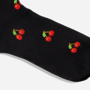 Cherry Fruit Black Dress Socks alternated image 1