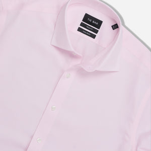 Herringbone Pink Convertible Cuff Non-Iron Dress Shirt alternated image 1