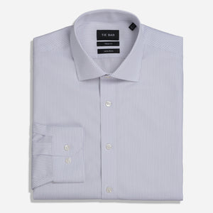 Pinpoint Stripe Grey Non-Iron Dress Shirt