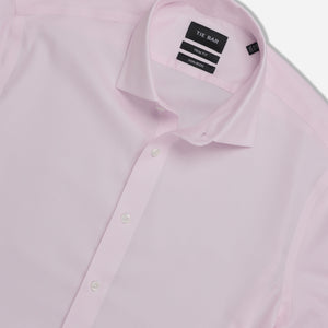 Textured Micro Stripe Pink Non-Iron Dress Shirt alternated image 1