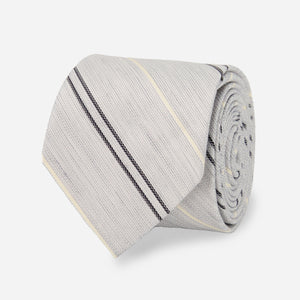 Bali Double Stripe Grey Tie featured image