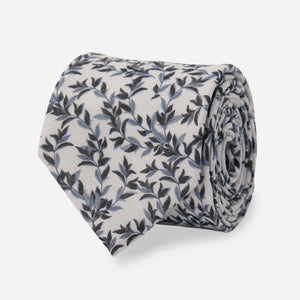 Laurel Floral Pale Blue Tie