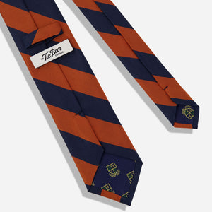 Alma Mater Heritage Stripe Orange Tie alternated image 2