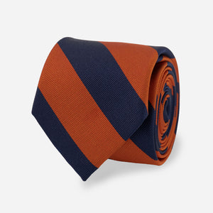 Alma Mater Heritage Stripe Orange Tie