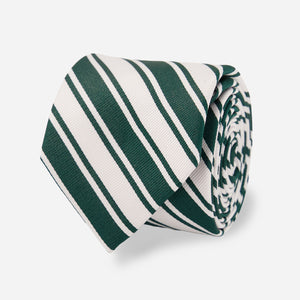 Alma Mater Heritage Stripe Green Tie