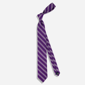 Alma Mater Heritage Stripe Purple Tie alternated image 1