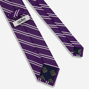 Alma Mater Heritage Stripe Purple Tie alternated image 2