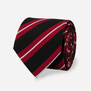 Alma Mater Heritage Stripe Crimson Tie