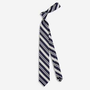 Alma Mater Heritage Stripe Navy Tie alternated image 1