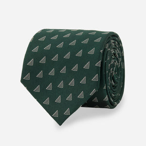 Sheffield Geo Scatter Forest Green Tie