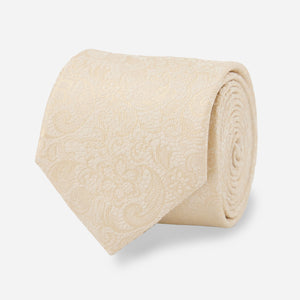 Ceremony Paisley Light Champagne Tie