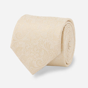 Ceremony Paisley Light Champagne Tie featured image