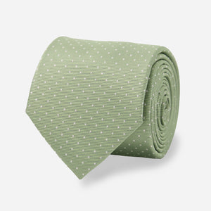 Mini Dots Sage Green Tie featured image