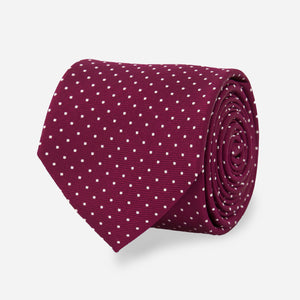 Mini Dots Wine Tie