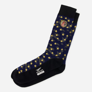 Tie Bar x Miller High Life Girl In The Moon Midnight Navy Dress Socks