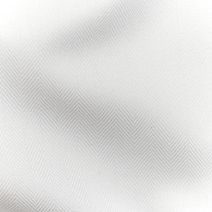 Herringbone White Convertible Cuff Non-Iron Dress Shirt alternated image 4
