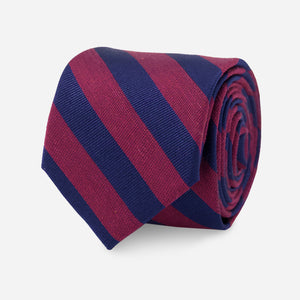 Lumber Stripe Burgundy Tie featured image