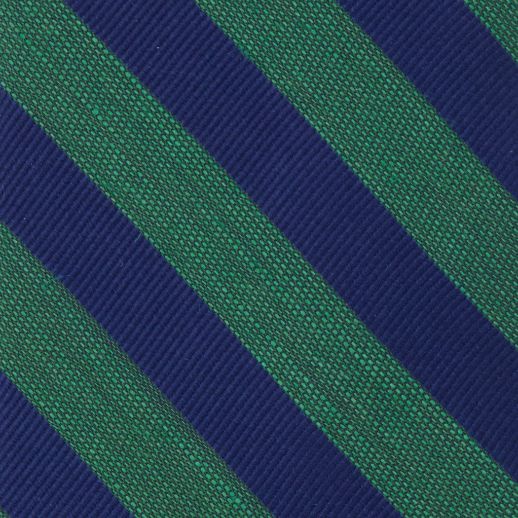 Lumber Stripe Hunter Green Tie | Linen Ties | Tie Bar