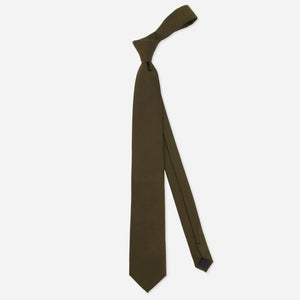 Grosgrain Solid Deep Olive Tie alternated image 1