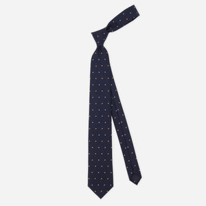 Suited Polka Dots Navy Tie alternated image 1