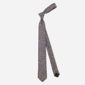 Grazioso Floral Grey Tie alternated image 1