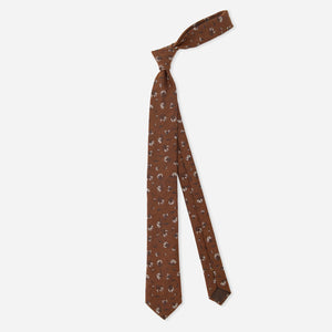 Grazioso Floral Brown Tie alternated image 1