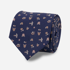 Falling Florals Navy Tie featured image