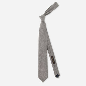 Barberis Wool Perla Grey Tie alternated image 1