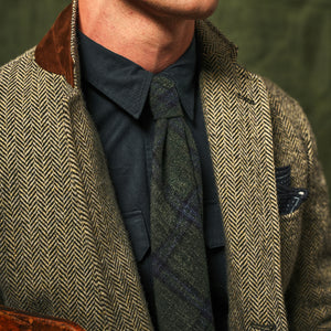 Barberis Wool Arlecchino Green Tie alternated image 4