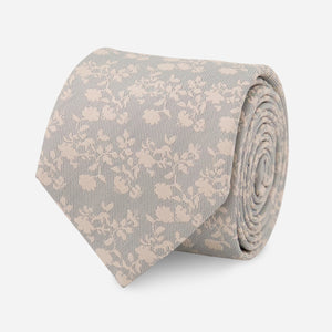 Entwined Floral Pale Aqua Tie featured image