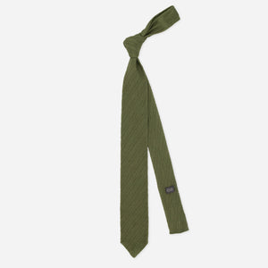 Textured Stripe Knit Pale Avocado Tie alternated image 1