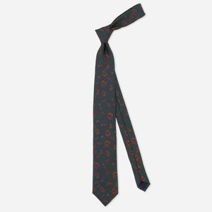 Fall Florals Hunter Green Tie alternated image 1