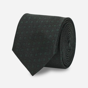 Geo Revolution Hunter Green Tie