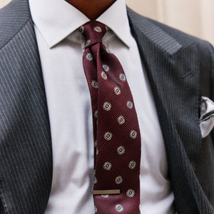 Geo Scales Burgundy Tie alternated image 4