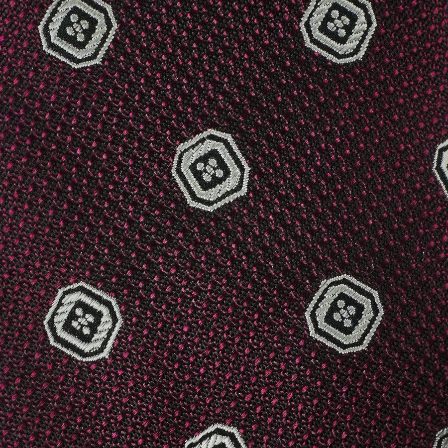 Geo Scales Burgundy Tie | Silk Ties | Tie Bar