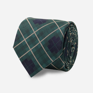 Graham Tartan Hunter Green Tie