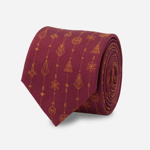 Holiday Ornaments Burgundy Tie featured image
